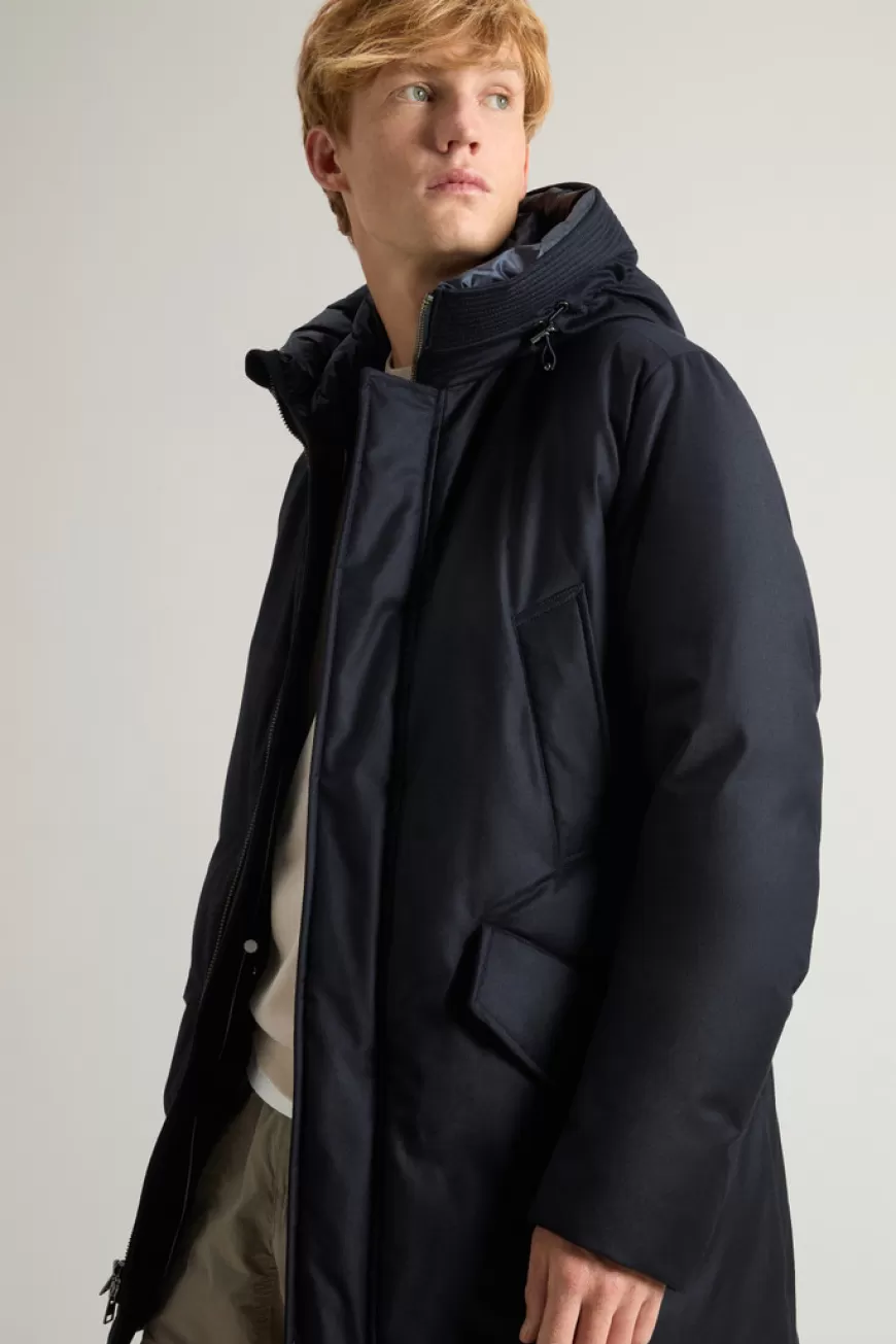 Parka aus einer italienischen Woll- und Seiden-Mischung aus Loro Piana-Gewebe>Woolrich Clearance