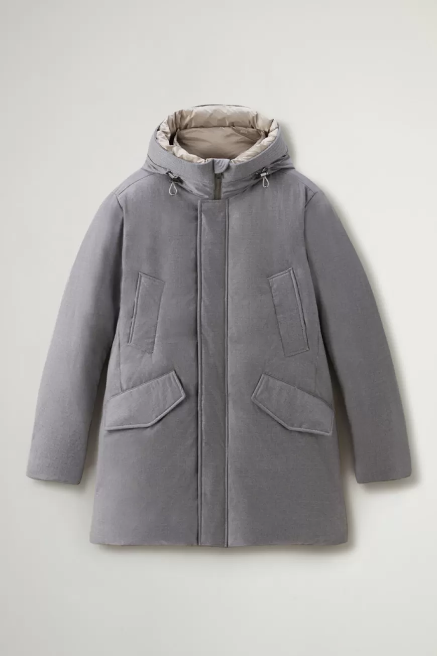 Parka aus einer italienischen Woll- und Seiden-Mischung aus Loro Piana-Gewebe>Woolrich Cheap
