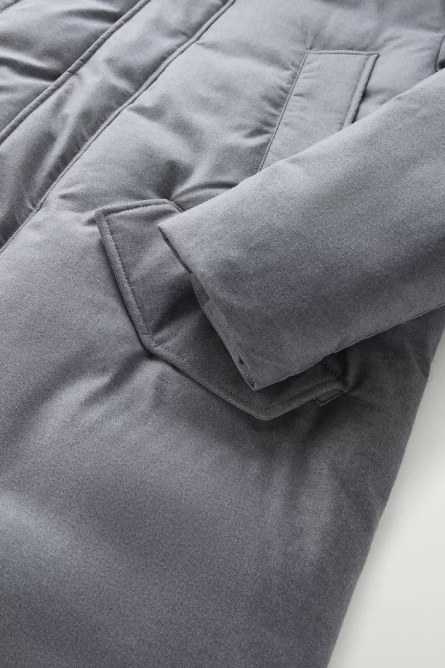 Parka aus einer italienischen Woll- und Seiden-Mischung aus Loro Piana-Gewebe>Woolrich Cheap