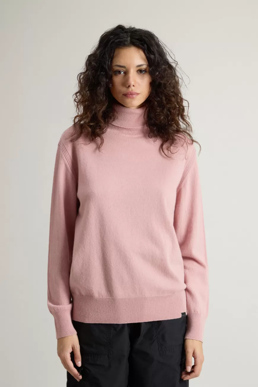 Pullover mit hohem Kragen aus reiner Kaschmirwolle>Woolrich Cheap