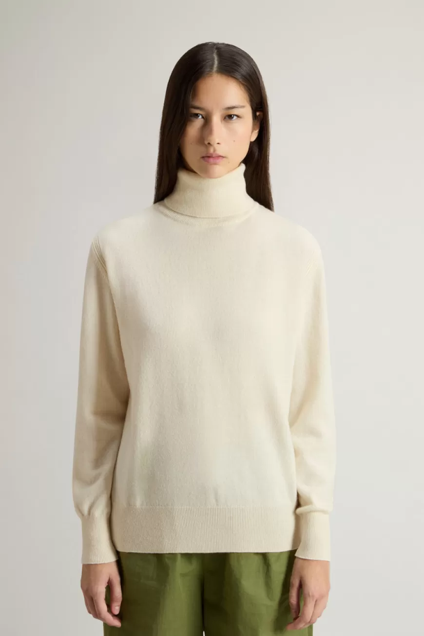 Pullover mit hohem Kragen aus reiner Kaschmirwolle>Woolrich Best