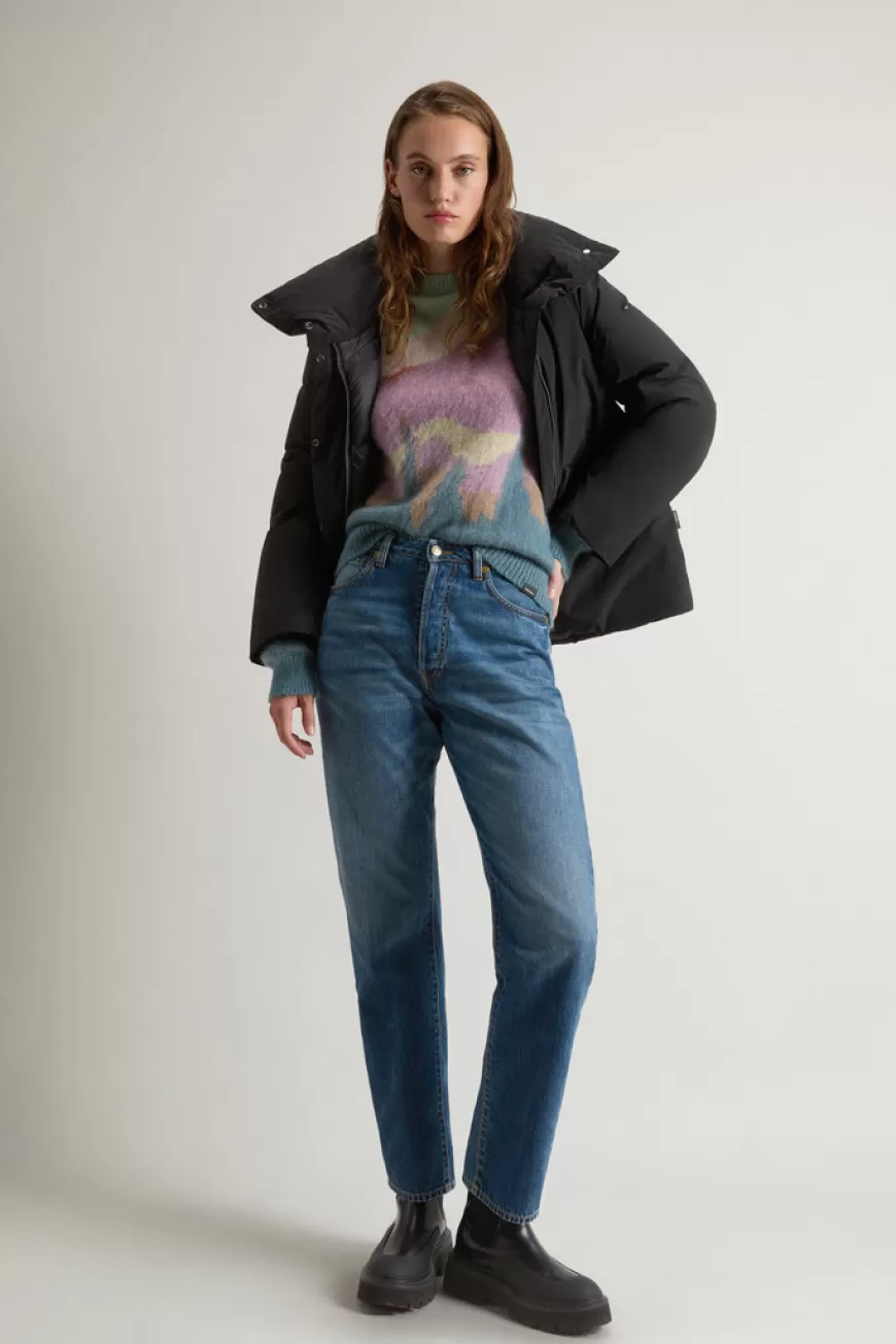Pullover mit Rundhalsausschnitt aus Mohair-Wollmischung>Woolrich Sale