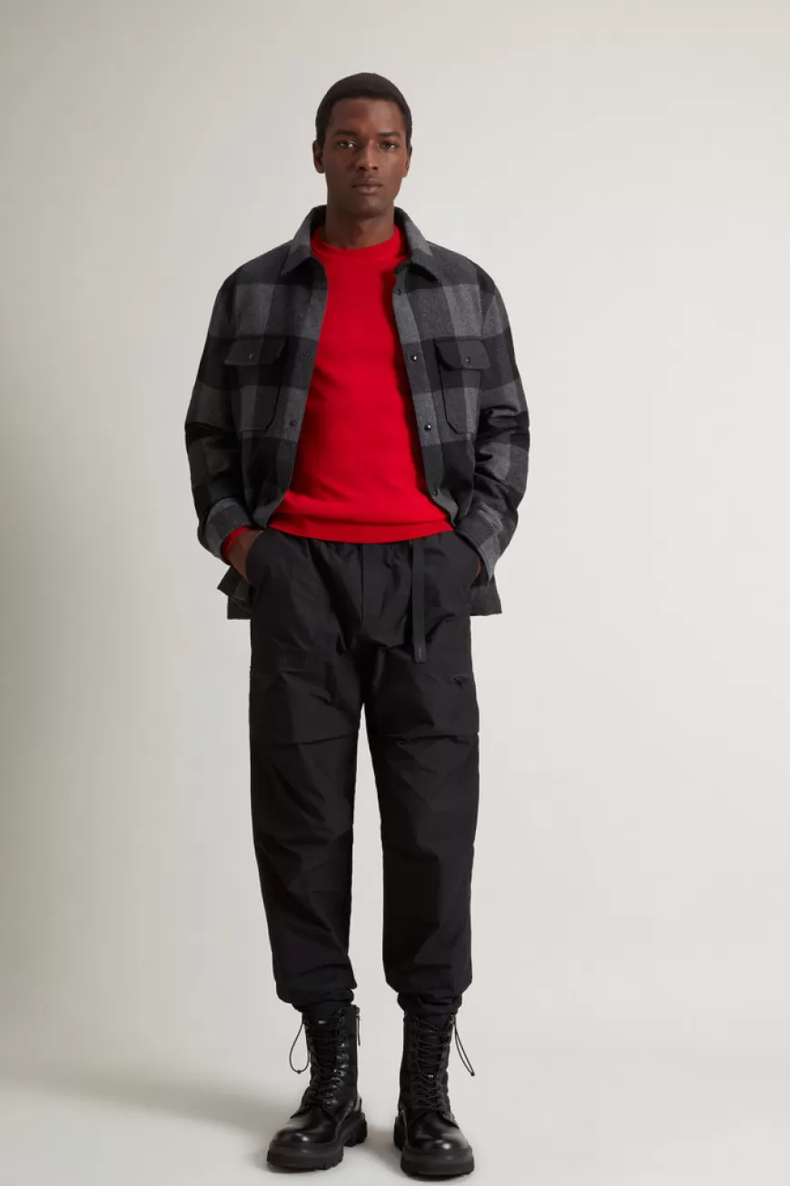 Pullover mit Rundhalsausschnitt aus reiner Merino-Schurwolle>Woolrich Best
