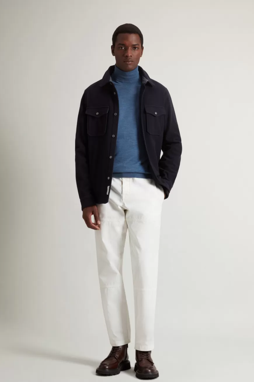 Rollkragen-Pullover aus reiner Merino-Schurwolle>Woolrich Outlet