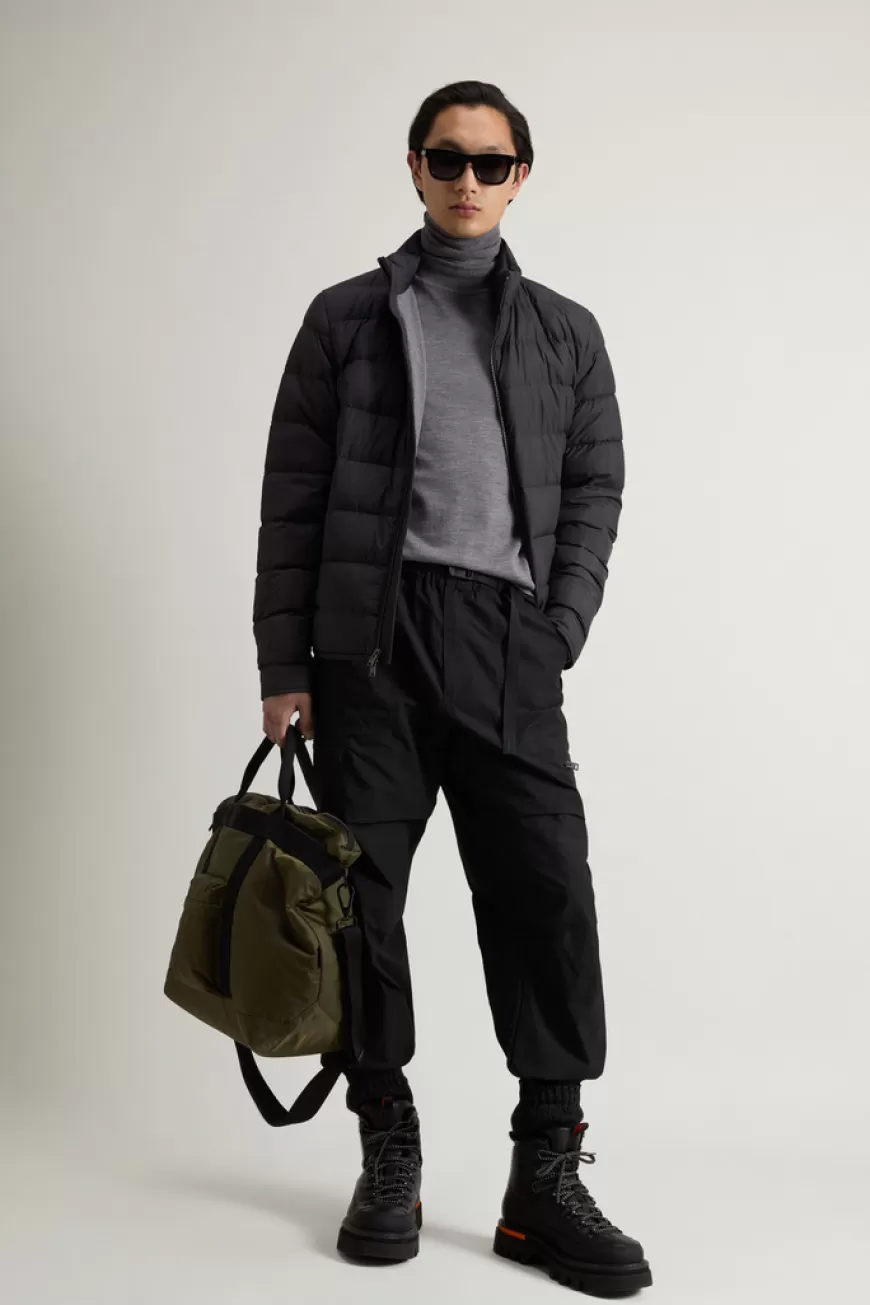Rollkragen-Pullover aus reiner Merino-Schurwolle>Woolrich Shop