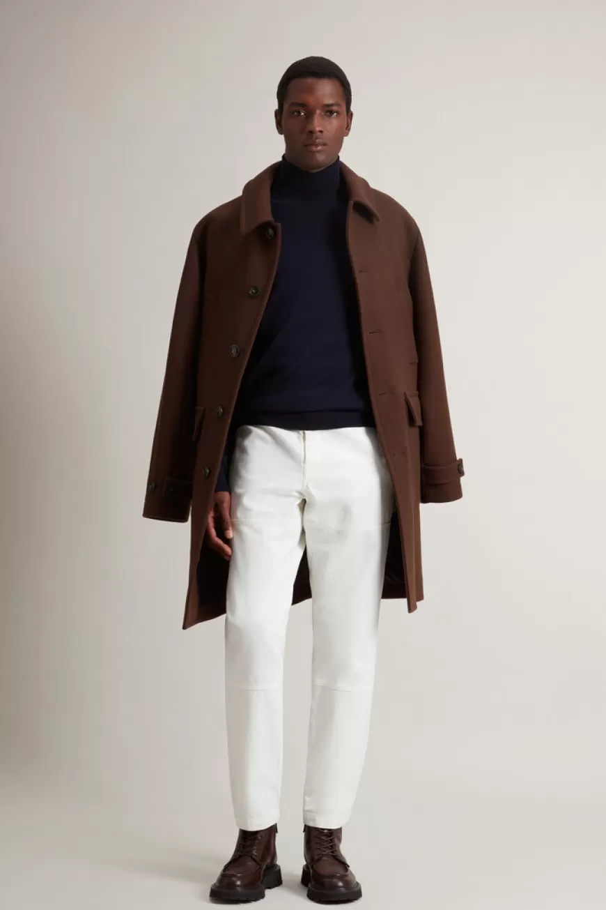 Rollkragen-Pullover aus reiner Merino-Schurwolle>Woolrich Outlet