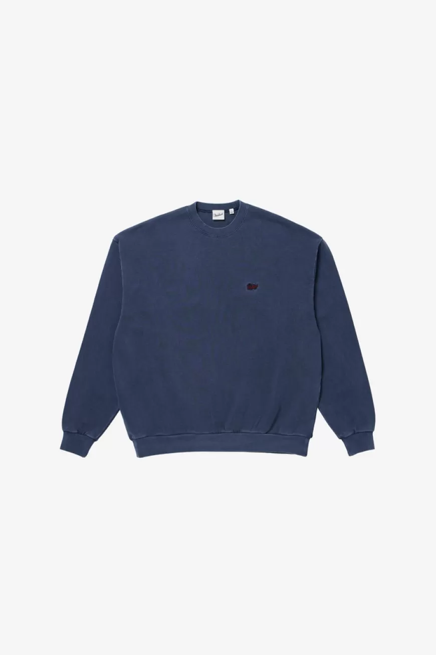 Rundhals-Sweatshirt aus reiner Baumwolle mit aufgesticktem Logo>Woolrich Cheap