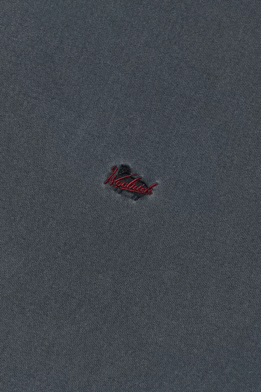Rundhals-Sweatshirt aus reiner Baumwolle mit aufgesticktem Logo>Woolrich Sale