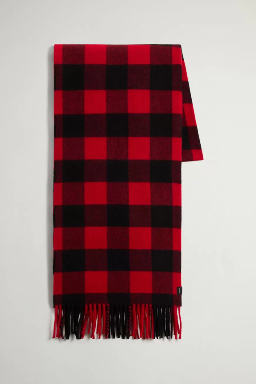 Schal aus Wollmischung mit Buffalo Check-Muster in Jacquard-Ausführung>Woolrich Cheap