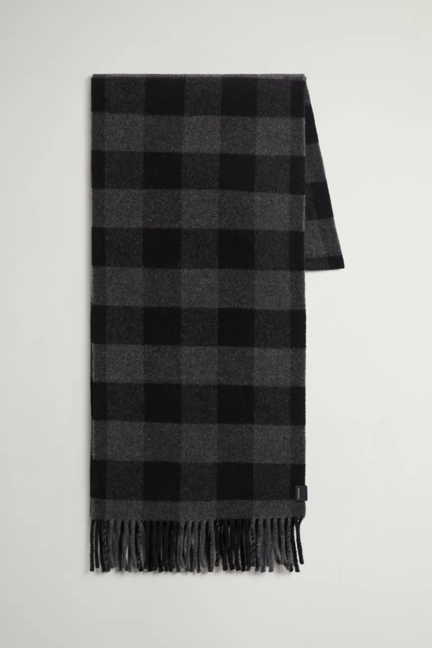 Schal aus Wollmischung mit Buffalo Check-Muster in Jacquard-Ausführung>Woolrich Cheap