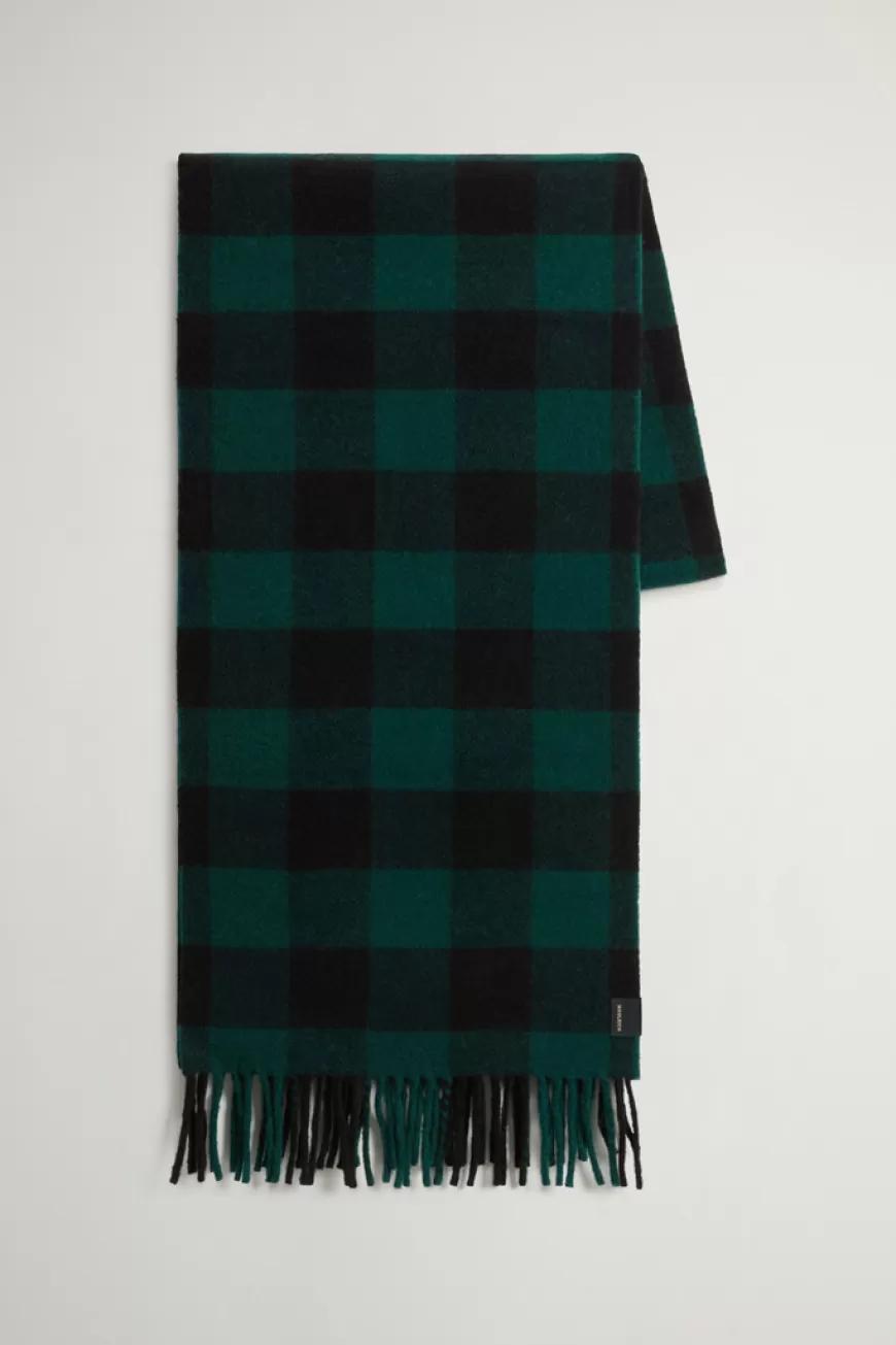 Schal aus Wollmischung mit Buffalo Check-Muster in Jacquard-Ausführung>Woolrich Sale
