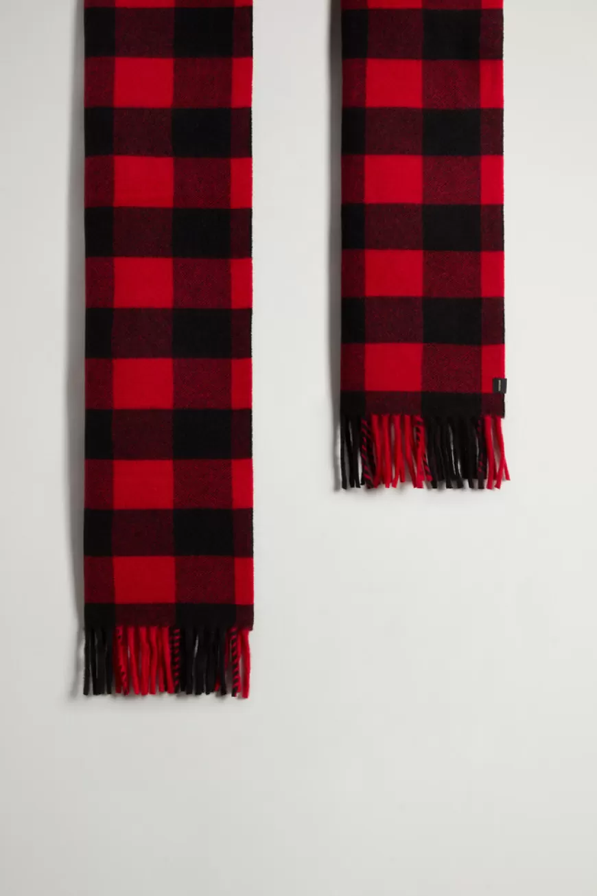 Schal aus Wollmischung mit Buffalo Check-Muster in Jacquard-Ausführung>Woolrich Cheap