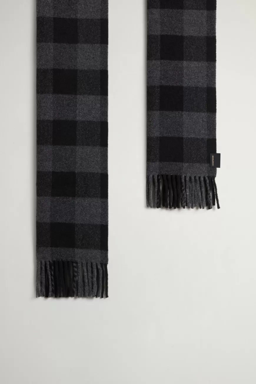 Schal aus Wollmischung mit Buffalo Check-Muster in Jacquard-Ausführung>Woolrich Cheap