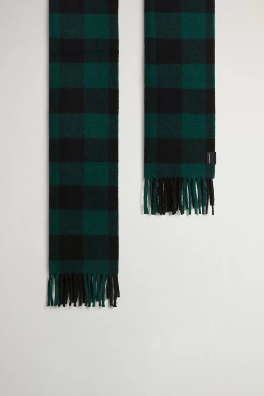 Schal aus Wollmischung mit Buffalo Check-Muster in Jacquard-Ausführung>Woolrich Sale