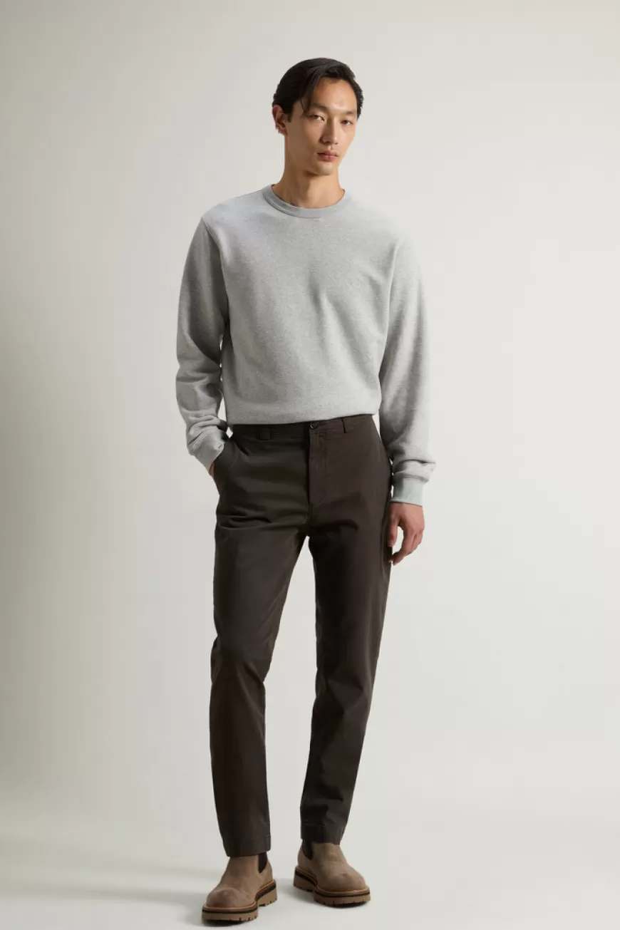 Stückgefärbte Chinohose aus Stretch-Baumwolltwill>Woolrich Best Sale