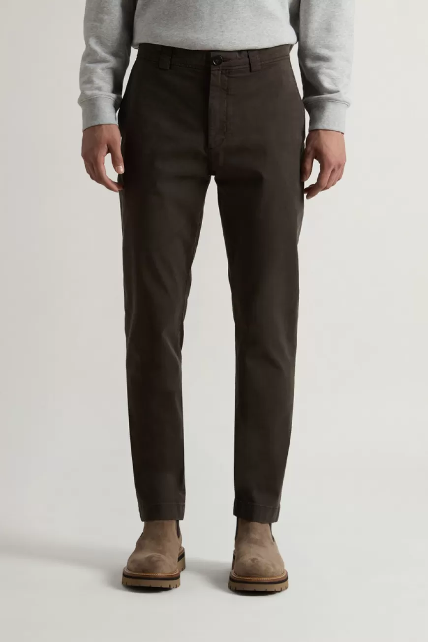 Stückgefärbte Chinohose aus Stretch-Baumwolltwill>Woolrich Best Sale