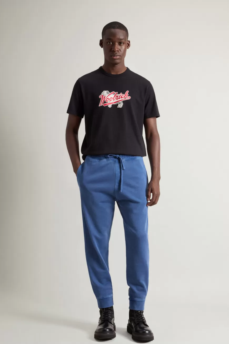 Stückgefärbte Hose aus reiner gebürsteter Baumwolle>Woolrich Fashion