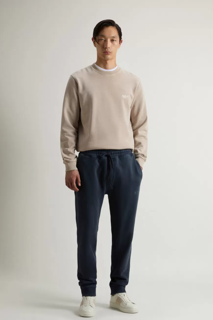 Stückgefärbte Hose aus reiner gebürsteter Baumwolle>Woolrich Best