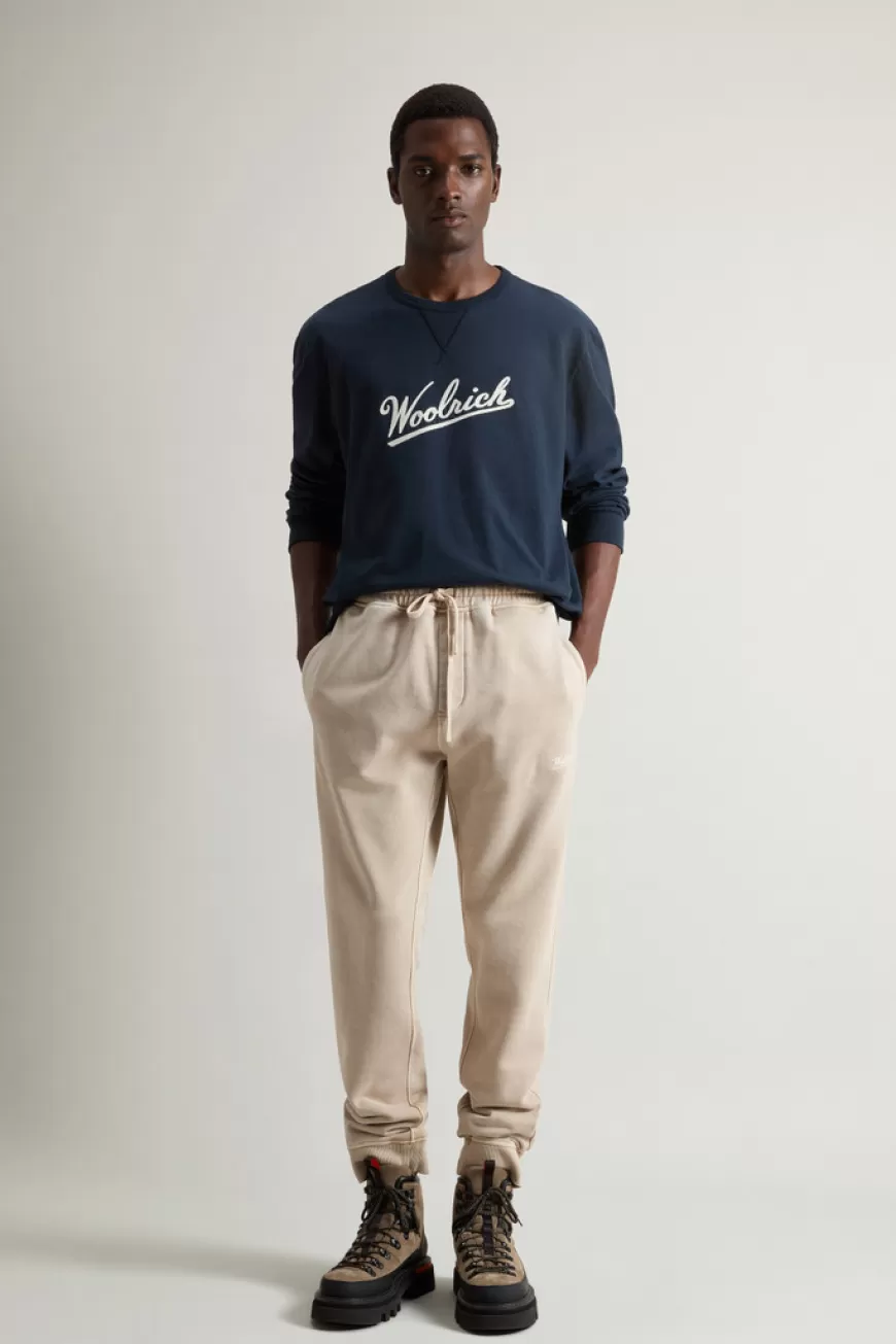 Stückgefärbte Hose aus reiner gebürsteter Baumwolle>Woolrich Cheap