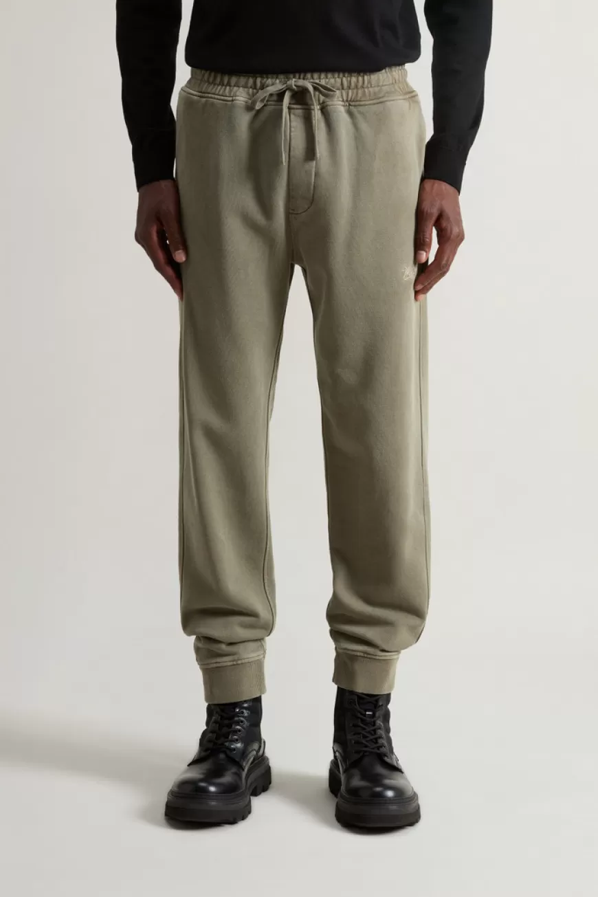 Stückgefärbte Hose aus reiner gebürsteter Baumwolle>Woolrich Clearance