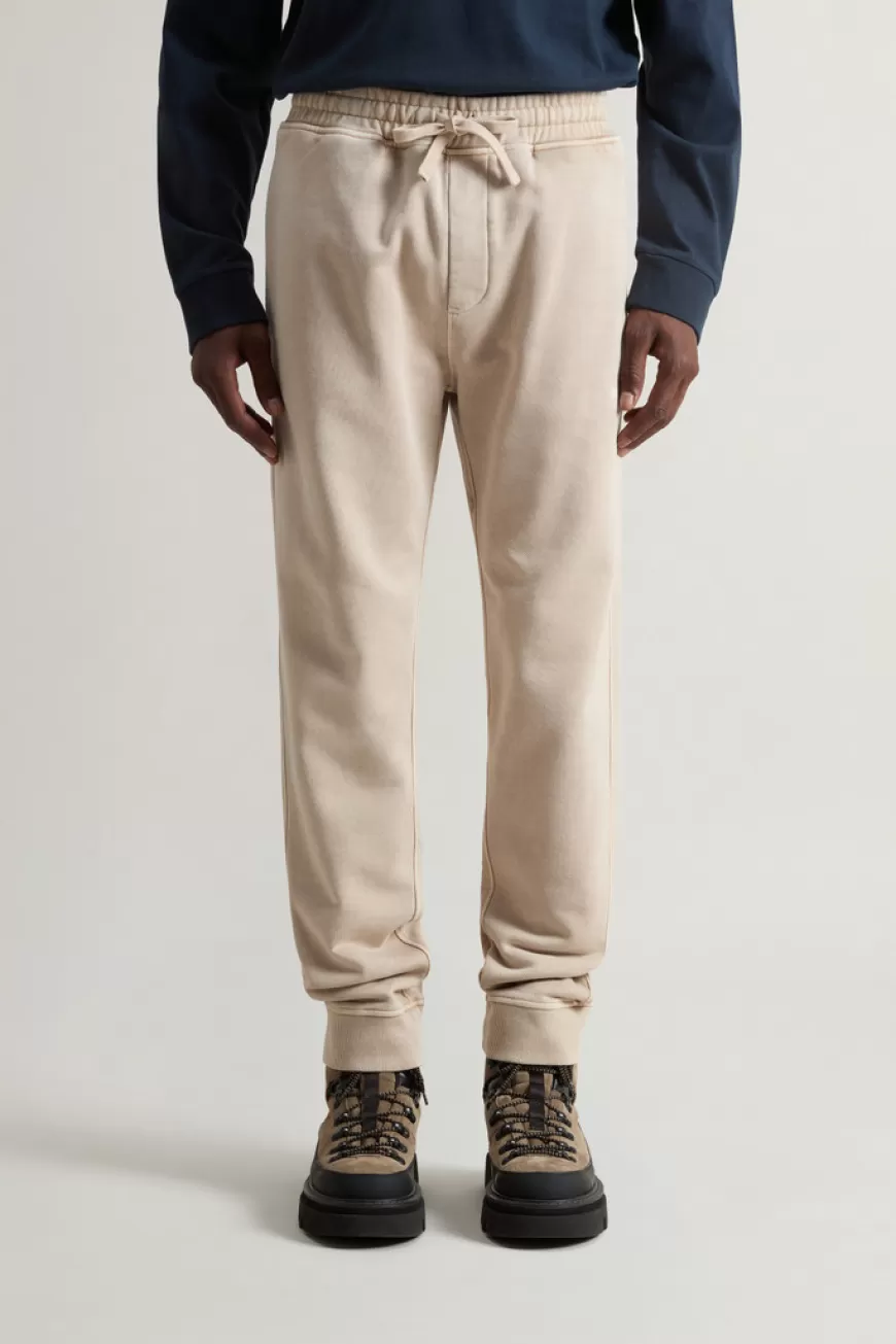 Stückgefärbte Hose aus reiner gebürsteter Baumwolle>Woolrich Cheap