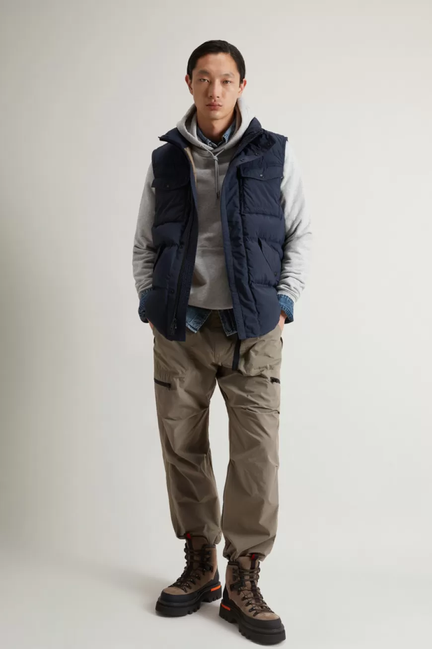 Stückgefärbte Steppweste aus Nylon>Woolrich Best Sale