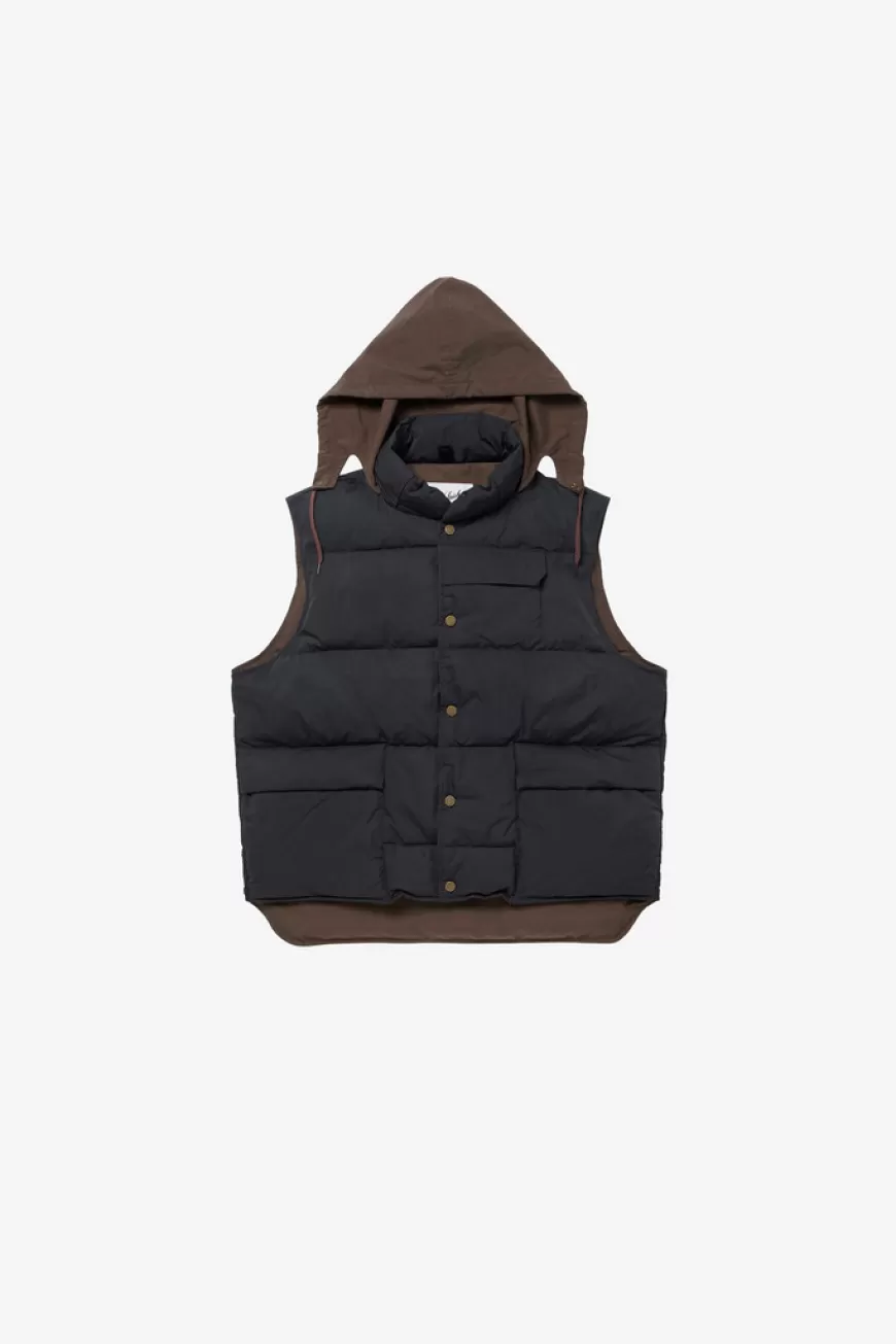 Steppweste aus Nylonmischung mit verstaubarer Kapuze>Woolrich New