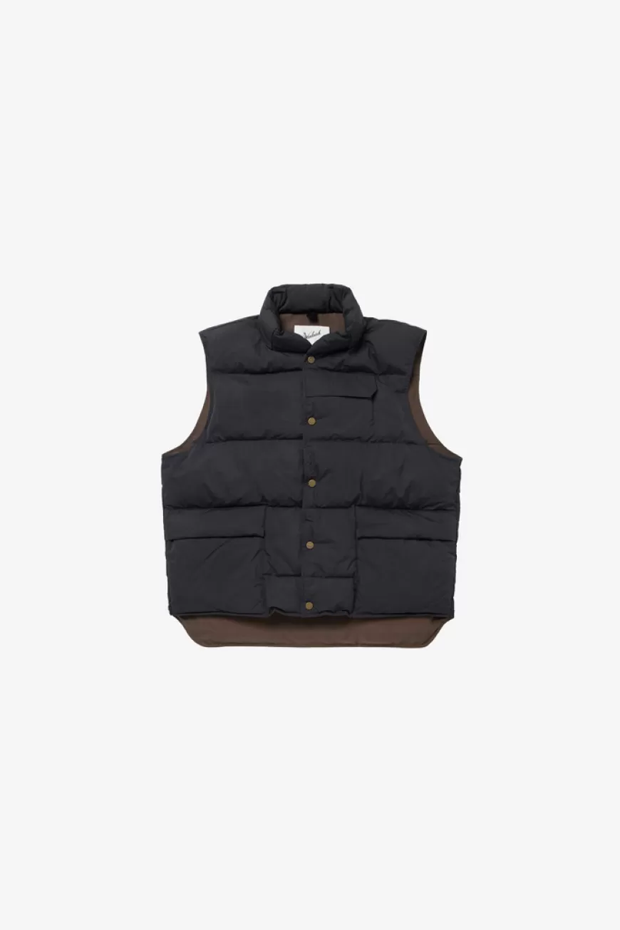 Steppweste aus Nylonmischung mit verstaubarer Kapuze>Woolrich New