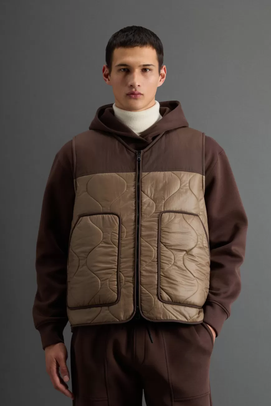 Steppweste mit Futter aus Sherpa by Todd Snyder>Woolrich Flash Sale