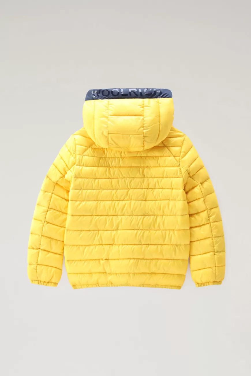 Sundance Daunenjacke mit Kapuze für Jungen aus recyceltem Ripstop>Woolrich Fashion