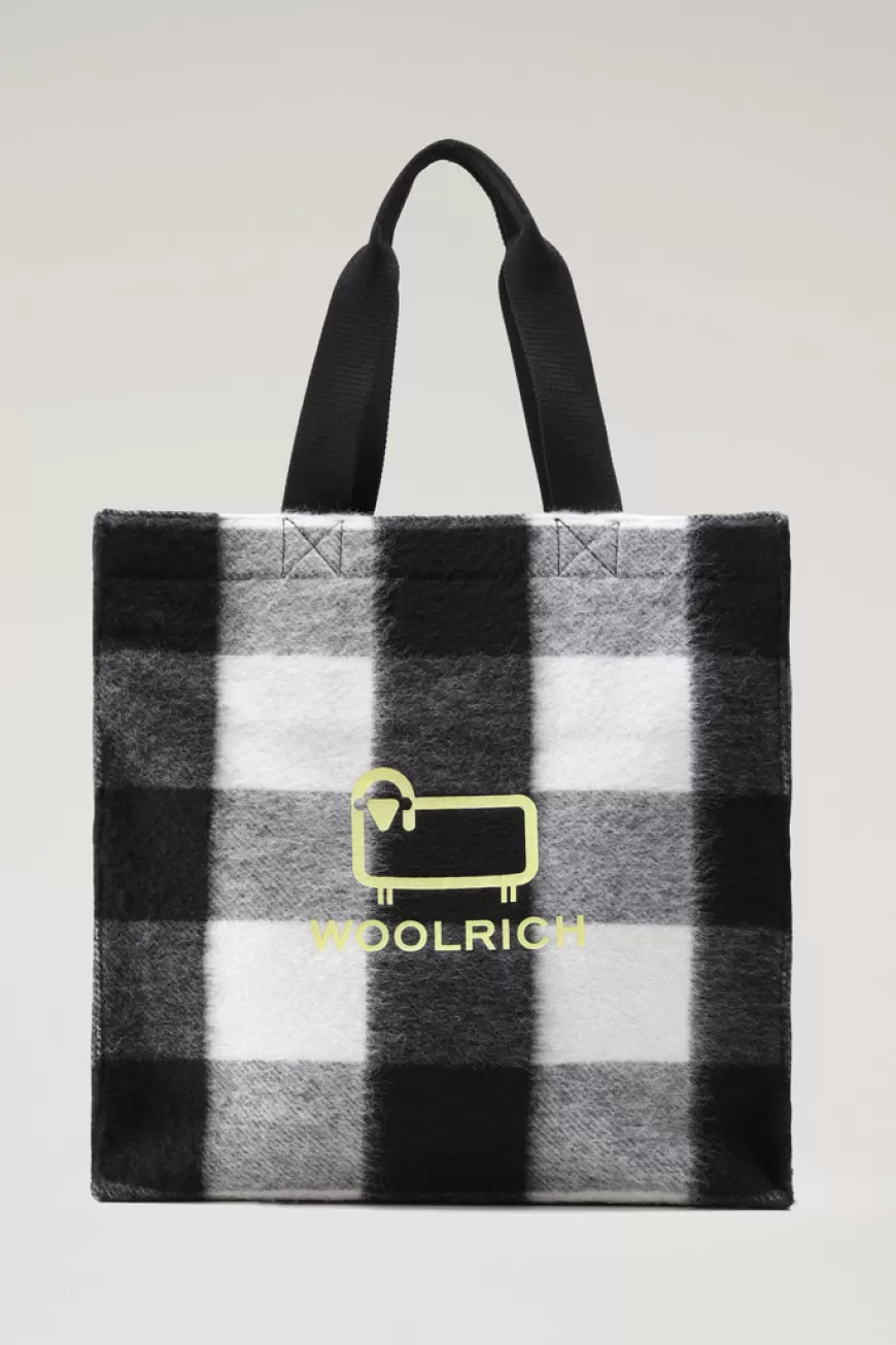 Tragetasche aus amerikanischer Wolle im Buffalo-Karomuster>Woolrich Best
