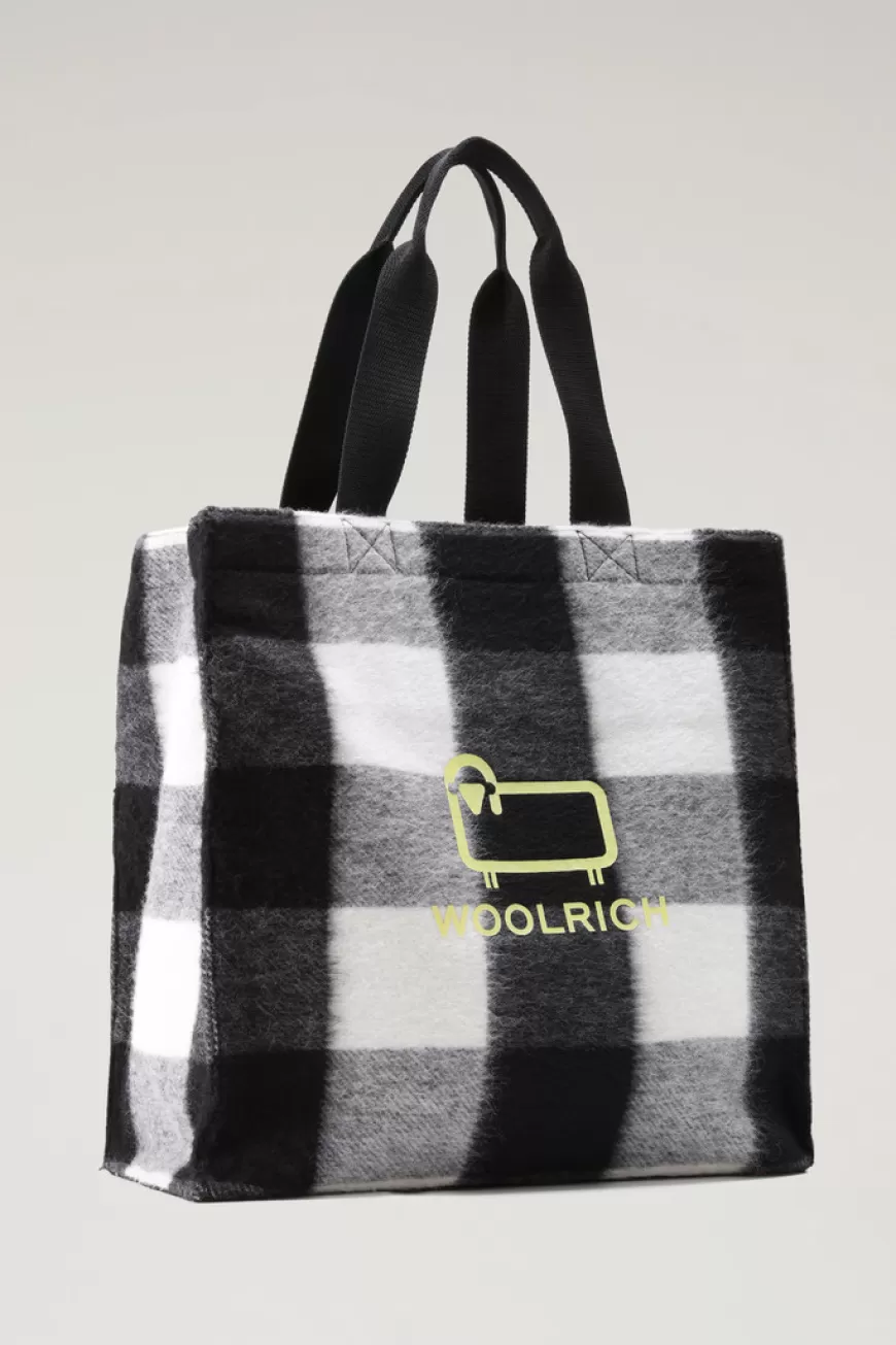 Tragetasche aus amerikanischer Wolle im Buffalo-Karomuster>Woolrich Best