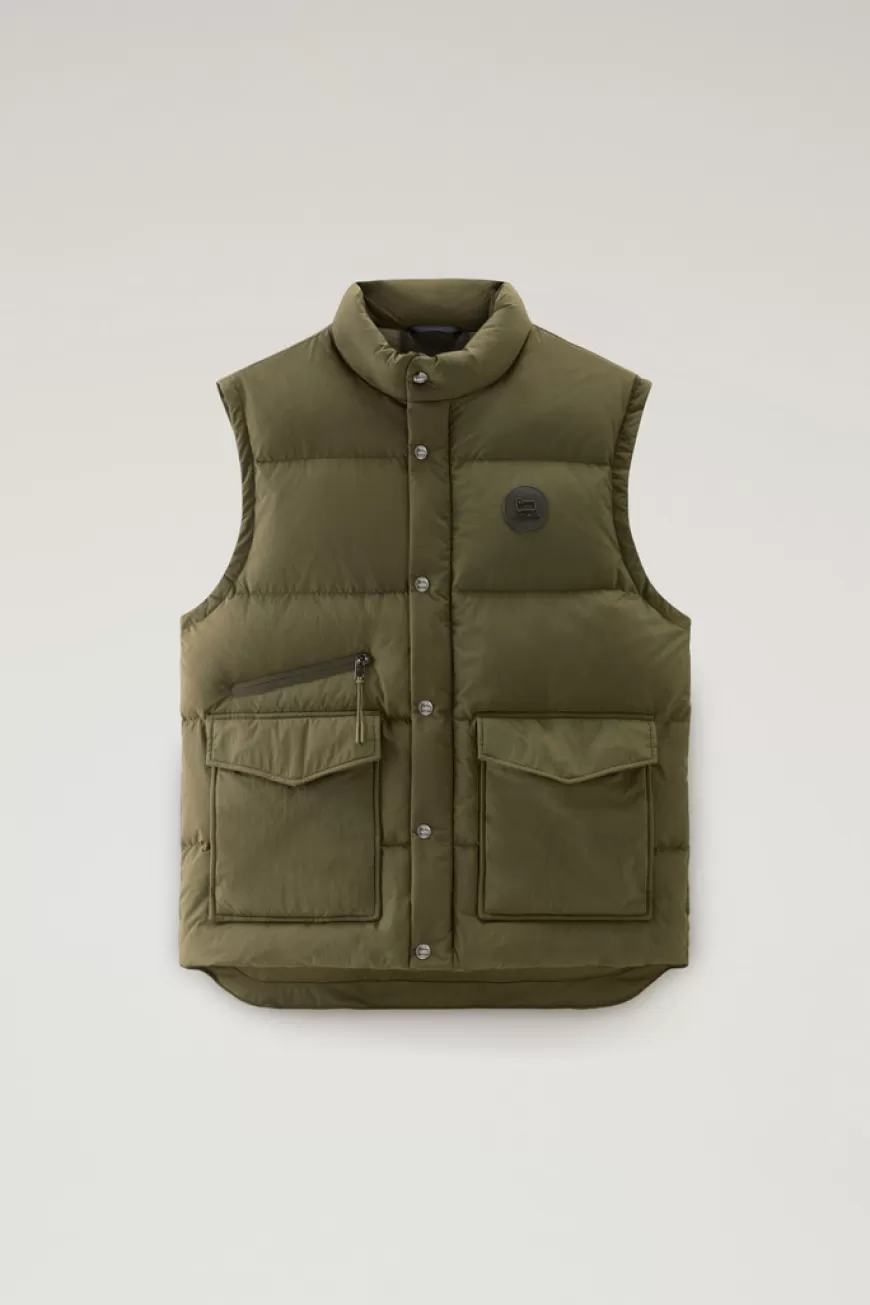 Wattierte Aleutian Weste aus Taslan-Nylon>Woolrich Best Sale