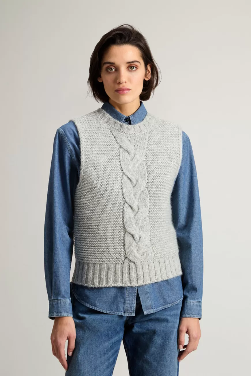 Weste aus Alpaka-Wollmischung>Woolrich Outlet
